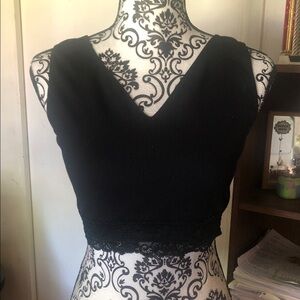 Maurices Black Lace Trim Bra Top